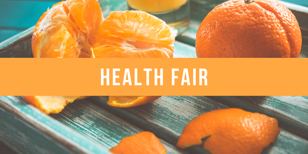 Health Fair Orange Background