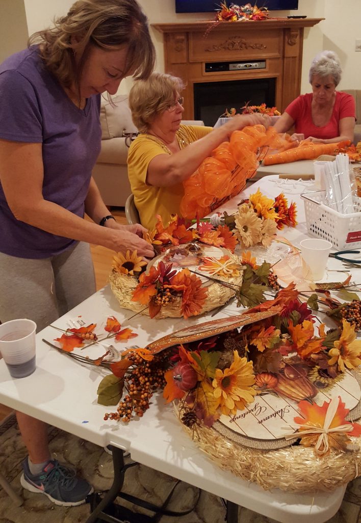 Fall Craft Classes Making Door Wreaths