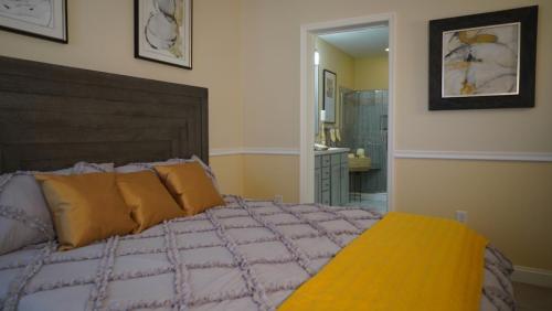 Master Bedroom into the Master Bathroom